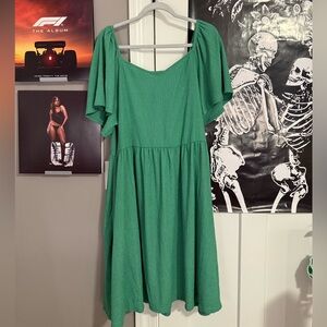 Ava & Viv Teal Blouse 2X